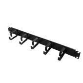 PANOU gestionare cabluri LOGILINK, tip masca orizontala, 19 inch, 1U, negru