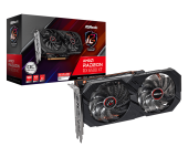 Placa video Asrock Radeon RX 6500 XT Phantom Gaming D 4G OC, 4GB GDDR6, 64 bit, PCI Express 4.0 x4, 1 x DisplayPort 1.4a, 1 x HDMI 2.1, racire activa 3 x fan, PSU recomandat 400W