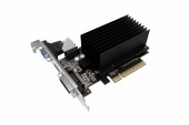 PLACA VIDEO GAINWARD NVIDIA GeForce GT 710 GB SilentFX, 2 GB GDDR3 64 biti, PCI Express 2.0 x 16, HDMI, DVI, VGA, sistem racire aer pasiv