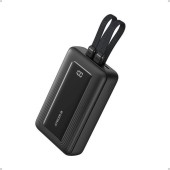 POWER BANK Anker  20000 mAh, 30W PD si Power IQ 3.0, 1 x USB-C, 1 x Lightning, cablu Lightning si USB atasate, 350 g, negru,  - 0194644295998