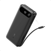 POWER BANK Anker  20.000 mAh, 87W total PD si Power IQ 3.0, incarca max 65W/port, &nbsp;2x USB-C, 1x USB-A, cablu USB-C atasat, 440 g, negru,  - 0194644197469