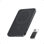 POWER BANK Anker Nano 5.000 mAh, 15W MagGo, slim, magnetic, wireless, 1 x USB-C incarcare, 122g, negru, - 194644235475