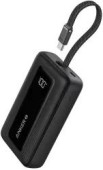 POWER BANK Anker Zolo 20.000 mAh, 30W cablu USB-C incorporat, 1 x USB-C, 1 x USB-A, afisaj LED, 350g, negru, - 0194644200442