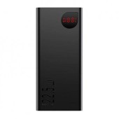POWER BANK Baseus Adaman Digital Display, 40000mAh, PD 3.0 + QC 3.0 22.5W, 3 x USB; 2 x USB Type-C, digital display pt. status baterie, total 3A, negru,  - 6953156204324
