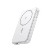 POWER BANK Baseus Airpow 2 Qi2 Magnetic, 1 x USB Type-C, 1 x USB, include cablu USB Type-C la USB Type-C 20V/3A 30cm, capacitate 10000mAh 22.5W, alb  - 6932172676995