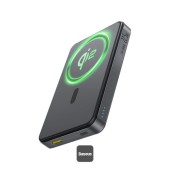POWER BANK Baseus Airpow II Qi2, magnetic, include cablu USB Type-C la USB Type-C, 1 x USB Type-C, 1 x USB, capacitate 10000mAh 22.5W, negru  - 6932172676988