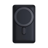 POWER BANK Baseus Bracket Magnetic, 10000mAh, PD 20W, 1 x USB Type-C, incarcare wireless 15W, prindere magnetica Iphone, include cablu USB Type-C la USB Type-C 60cm, albastru  - 6932172609177
