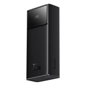 POWER BANK Baseus EnerFill FP41, 2 x USB Type-C, 2 x USB, 1 x micro USB, include cablu USB Type-C la USB Type-C 20V/3A 30cm, capacitate 30000mAh 22.5W, negru  - 6932172691844