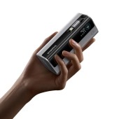 POWER BANK Baseus EnerGeek GR11, 20000mAh, 145W, 2 x USB Type-C, 1 x USB, cablu integrat USB Type-C, display, argintiu,  - 6932172691738