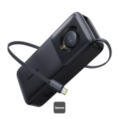 POWER BANK Baseus Free2Pull, display, capacitate 10000mAh, 30W, cablu integrat USB Type-C, 1 x USB Type-C, total 5V/3A, negru,  - 6932172659653