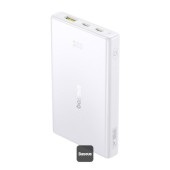 POWER BANK Baseus PicoGo, 10000mAh, 20W, 2 x USB Type-C, 1 x USB, cablu inclus USB Type-C la USB Type-C 30cm, alb,  - 6932172684488