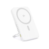 POWER BANK Baseus PicoGo Qi2 Magnetic, 5000mAh, PD 20W, 1 x USB Type-C, incarcare wireless Qi2 15W, prindere magnetica Iphone, include cablu USB Type-C la USB Type-c 30cm, alb  - 6932172677626