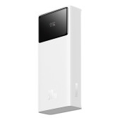 POWER BANK Baseus Star-Lord Digital, display, capacitate 20000mAh, 30W, 2 x USB; 1 x USB Type-C, total 5V/3A, alb,  - 6932172635657