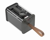 POWER BANK GEMBIRD 18000mAh, 20W , 1 x USB; 1 x USB Type-C, digital display pt. status baterie, max. 3A, transparent, negru
