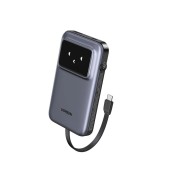 POWER BANK Ugreen PB511, 10000mAh, 30W, 1 x USB Type-C input/output, 1 x USB, cablu USB Type-C inclus, display, gri, - 6941876246830