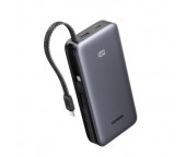 POWER BANK Ugreen PB528, 20000mAh, 30W, 1 x USB, 1 x USB Type-C, 2 x USB Type-C integrat, gri