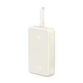 POWER BANK Ugreen, PB561, 20W 20000mAh, 1 x USB Type-C output/input, 1 x USB, 1 x USB Type-C cablu integrat, alb, - 6941876233403
