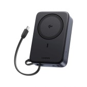 POWER BANK Ugreen PB567, 20000mAh, 30W PD3.0 , 1 x USB, 1 x USB Type-C, incarcare magnetica 15W, 1 x USB Type-C cablu integrat, gri