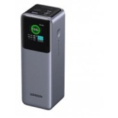 POWER BANK Ugreen PB722, 25000mAh, PD 3.0 + QC 3.0 200W, 1 x USB; 2 x USB Type-C, digital display pt. status baterie, total 3A, gri, - 6941876242931