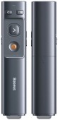 PRESENTER laser Orange Dot Baseus RF2.4GHz, laser rosu, distanta maxima 100m, transmitator USB/USB Type-C, gri  - 6953156220836