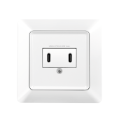 PRIZA LOGILINK, pentru perete, Schuko x 1, 2xUSB-C PD 25W , 230V AC, 50 Hz, 16A, protectie IP20, adancime 35mm, alb