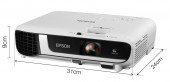 PROIECTOR EPSON EB-W51, lampa UHE, 4000 lumeni, rezolutie WXGA, contrast 16.000 : 1, VGA, HDMI, Composite Video, USB 2.0, 3.5 mm jack, boxe