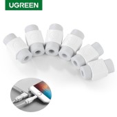 PROTECTIE CABLU alimentare Ugreen, LP127 compatibil cu majoritatea cablurilor din PVC pentru alimentare smartphone, contine 6 bucati, alb, - 6957303847051