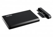 RACK extern CHIEFTEC, pt HDD/SSD, 2.5 inch, S-ATA, interfata PC USB 3.0, aluminiu, negru