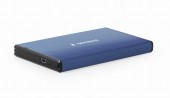 RACK extern GEMBIRD, pt HDD, 2.5 inch, S-ATA, interfata PC USB 3.0, aluminiu, albastru