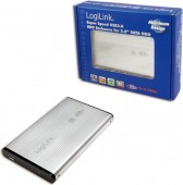 RACK extern LOGILINK, pt HDD/SSD, 2.5 inch, S-ATA, interfata PC USB 3.0, aluminiu, argintiu