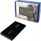 RACK extern LOGILINK, pt HDD/SSD, 2.5 inch, S-ATA, interfata PC USB 3.0, aluminiu, negru