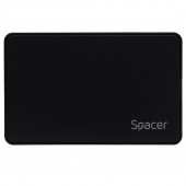 RACK extern SPACER, pt HDD/SSD, 2.5 inch, S-ATA, interfata PC USB 3.1 Type C, plastic, negru