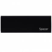 RACK extern SPACER, pt. SSD M.2 S-ATA NGFF, interfata PC USB 3.1 Type C, aluminiu, negru