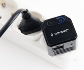 REPETER GEMBIRD, wireless, port RJ45, max. 300 Mbps, suport AP mode, negru