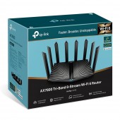 ROUTER TP-LINK wireless 7800Mbps, 1× 2.5 Gbps WAN/LAN port + 1× 1 Gbps WAN/LAN port + 3× Gigabit LAN ports + 2× USB, 2.4 Ghz/5 Ghz dual band, 8 antene externe, WI-FI 6