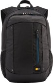 RUCSAC CASE LOGIC, pt. notebook de max. 15.6 inch, 2 compartimente, buzunar frontal | buzunar lateral x 2, waterproof, poliester, negru, - 532330