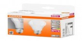 Set 2 BEC smart LED Osram, soclu E27, putere 9 W, forma clasic, lumina multicolora, alimentare 220 - 240 V
