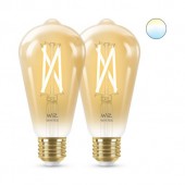 SET 2 becuri smart LED Philips, soclu E27, putere 6.7W, forma clasic, lumina toate nuantele de alb, alimentare 220 - 240 V