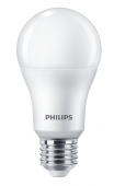 Set 3 BEC LED Philips, soclu E27, putere 13 W, forma clasic, lumina alb rece, alimentare 220 - 240 V