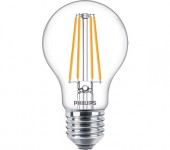 SET 3 becuri LED Philips, soclu E27, putere 8.5W, forma clasic, lumina alb calda, alimentare 220 - 240 V