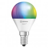 SET 3 becuri smart LED Osram, soclu E14, putere 5W, forma sferic, lumina multicolora, alimentare 220 - 240 V