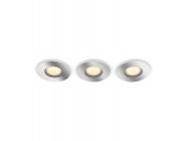 SET 3 SPOTURI incastrate smart LED Philips, soclu integrat, putere 5W, forma spot, lumina alb calda, alb rece, alimentare 220 - 240 V