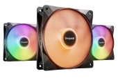 Set 3 ventilatoare be quiet LIGHT&nbsp;WINGS LX, 120mm, max. 1600 RPM, Rifle Bearing, 4pin PWM, negru