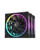Set 3 ventilatoare DeepCool FL12R 3IN1, 120mm, 500-2150 RPM, FDB, 55 cfm 4pin PWM, negru, - 6933412785132