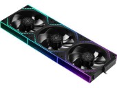 Set 3 ventilatoare Thermalright TL-M12QR, 120mm, 1500 RPM, S-FDB Bearing, 47.6 CFM, LED ARGB, 4pin PWM, negru