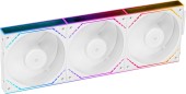 Set 3 ventilatoare Thermalright TL-M12QRW, 120mm, 1500 RPM, S-FDB Bearing, 47.6 CFM, LED ARGB, 4pin PWM, alb