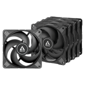 Set 5 ventilatoare Arctic P12 Max, 120mm, 200-3300 RPM, FDB bearing, 81.04 cfm 4pin PWM, negru
