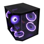 Sistem Desktop PC Gaming Spacer Gladiator i5, Intel i5-12400F, 16GB DDR4, 512GB SSD, Intel ARC B570 10GB, No Os, Negru
