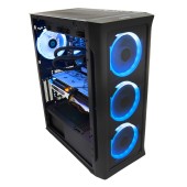 Sistem Desktop PC Gaming Spacer Unbreakable i5, Intel i5-14400F, 16GB DDR5, 1TB SSD, RX7600 8GB, No Os, Negru