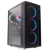 Sistem Destop PC Spacer Assault, AMD Ryzen 5 5500, 16 GB DDR4, 512 GB SSD, INTEL ARC B580 CHALLENGER 12GB OC, No Os, Negru